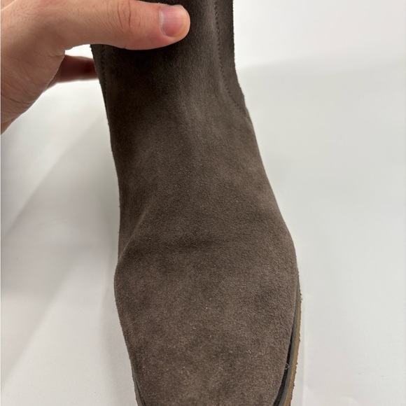 ALLSAINTS Taupe Suede Chelsea Boots western cowboy festival Shoes Men's Size 9 - Picture 8 of 14